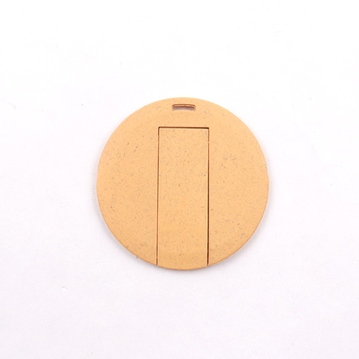 هدایای تبلیغاتی USB Stick کارت مواد نی را بازیافت کنید 2.0 20MB/S 64GB 128GB