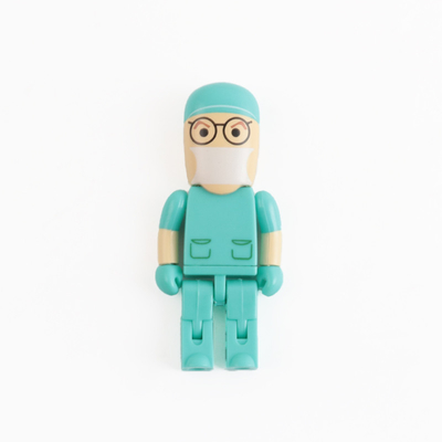 درایو فلش USB Stick پلاستیکی Doctor Nurse Shape USB 2.0 یا USB 3.0