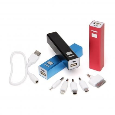 بدنه رنگارنگ فلزی 2600MAH پاوربانک قابل حمل تبلیغاتی سبک OEM / ODM