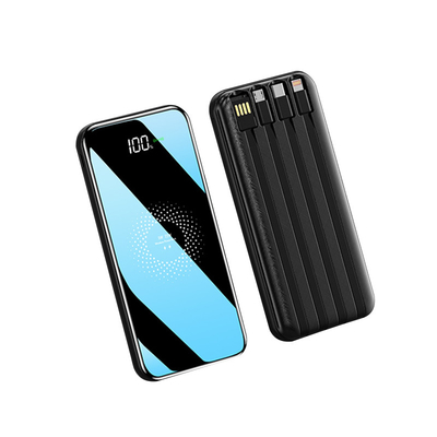 پاوربانک 4 کابل پرسرعت 10000MAH با چاپ / لوگو حکاکی یک بدنه