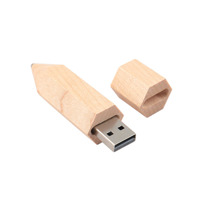 قلم چوب افق شکل USB حافظه چوبی چوبی چوبی چوبی