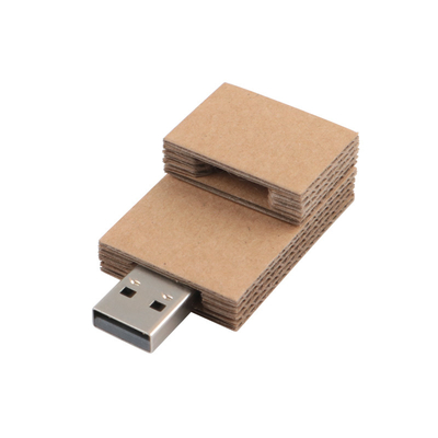 فلاش درایو USB مستطیل کاغذی مواد سازگار با محیط زیست USB 2.0 و USB 30