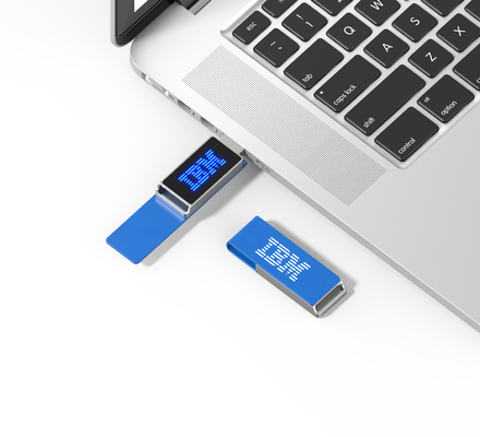 با ال ای دی حکاکی لوگو چرم USB Stick 2.0 3.0 64GB 128GB 256GB 30MB / S
