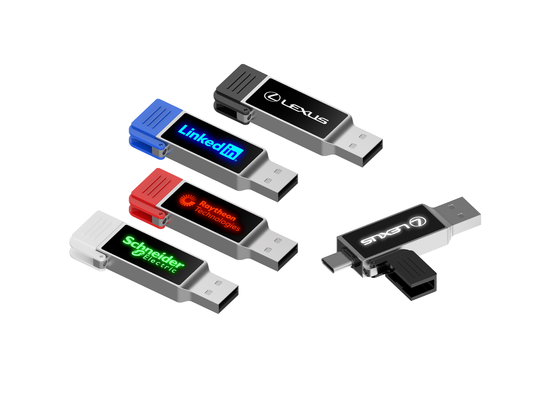 جعبه سفيد كوچك OTG USB فلش درایو همدم کامل کسب و کار