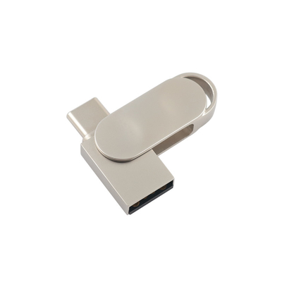 فلاش درایو فلزی ضد آب USB PD با نقره USB 2.0 USB 3.0 و نوع C