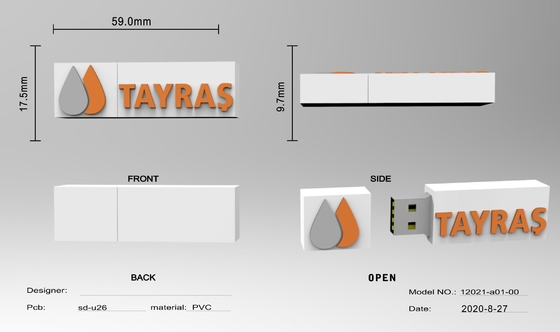 طراحی را با شکل USB PVC رایگان بر اساس طراحی مشتری انجام دهید. بسیار سریع انجام می شود.