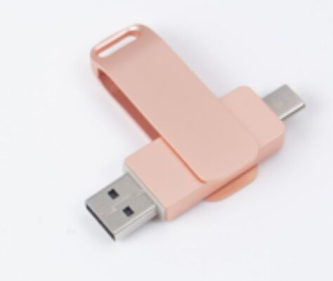 فلش مموری USB 3.0 رزگلد با پورت Type-C، سازگار با گوشی و کامپیوتر، 256 گیگابایت 512 گیگابایت