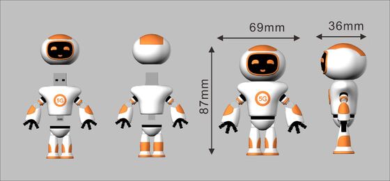 درایو فلش یو‌اس‌بی پی‌وی‌سی شخصیت کارتونی  شکل ناز USB 2.0 و 3.0