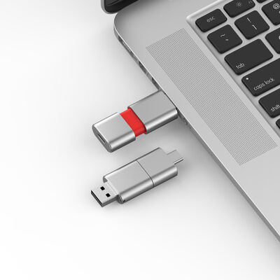 سرعت سریع نوع C با USB 3.0 و USB 2.0 Flash Drive Slide Shape Match CE,FCC,ROHS