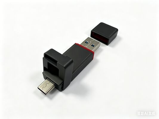 فلش درایو USB فلزی گان بلک با درگاه نوع C مطابق با درخواست مشتری نشان‌واره لیزر بدنه فلزی می‌تواند