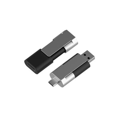 رمز عبور فعال نوع C OTG USB فلش درایو فلز پلاستیکی محدوده دمای کار منفی 10 درجه سانتیگراد تا 60 درجه سانتیگراد