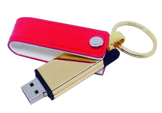 Mac OS سازگار با چرم USB فلش درایو سیاه رنگ سهام سفارشی OEM طراحی شیک ماندگار مناسب برای هدیه های شرکتی