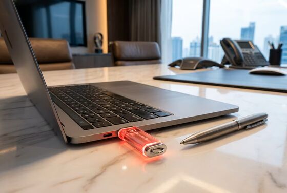 حکاکی آرم روی اکریلیک داخل فلش درایو USB پشتیبانی انتخابی عالی برای کنفرانس ها و نمایشگاه های فنی