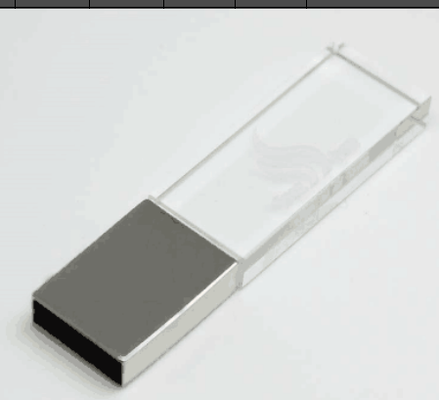 استیک USB اکریلیک با سرعت انتقال داده تا 5 گیگابیت بر ثانیه بسته سفارشی شده دسترسی سریع به داده ها را تضمین می کند که نشانگر حکاکی روی قسمت اکریلیک است.
