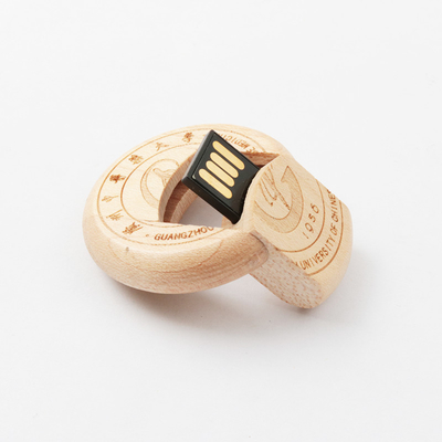 درایو فلش USB چوبی 360 Drgee Twist 2.0 15 مگابایت بر ثانیه برجسته