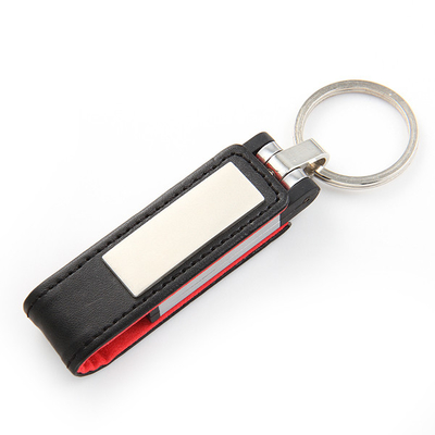 قاب فلزی چرم واقعی فلش درایو USB 64 گیگابایتی 128 گیگابایتی 256 گیگابایتی مورد تایید FCC