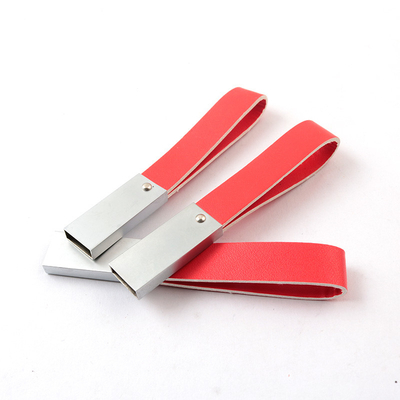 256 گیگابایت درایوهای USB چرمی 2.0 3.0 حافظه USB شخصی شده ODM OEM