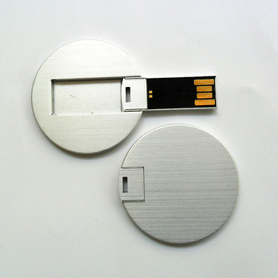 کارت اعتباری مینی گرد فلزی USB Sticks UDP flash 2.0 FCC تایید شده است