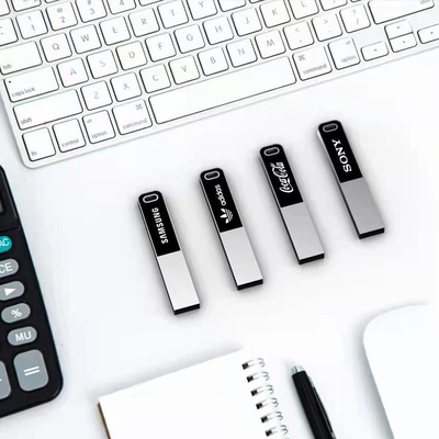 Laser Logo Shinny LED Light USB Flash Drive 2.0 با کیفیت بالا با حافظه کامل