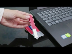 فلش درایو USB چرمی مشکی با حلقه کلید خوب ساخت لوگوی سریع سرعت USB 2.0 و 3.0