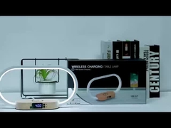 مواد بازیافتی شارژر بی سیم شارژر چوبی شارژر سریع با ساعت و نور