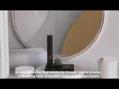 شارژر بی سیم با چراغ میز حفاظت از چشم دانش آموزان می تواند بلند و جمع شود